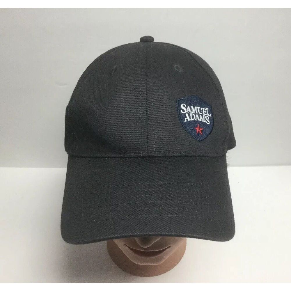 Samuel Adams Hat Black Logo Curved Bill Adjustable Snapback Baseball Cap‎